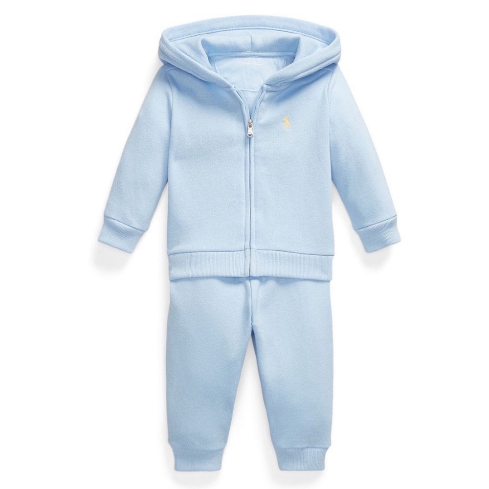 Baby Boy Fleece Full-zip hoodie And Pant Set/ Polo Ralph Laurent